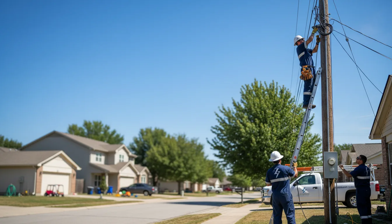 Residential electrician providing installation services in Bar Nunn, WY